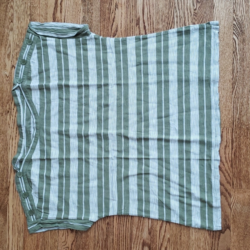 (XL) Talbots Striped Lightweight Casual Classic Relaxed Fit Comfy Everyday